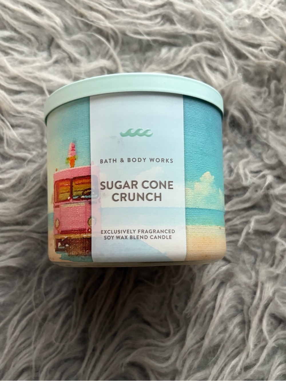 BBW SUGAR CONE CRUNCH THREE WICK CANDLE NWT